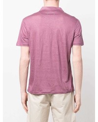 Мужская пурпурная льняная футболка-поло от Vilebrequin