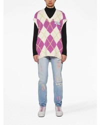 Мужская пурпурная майка от Palm Angels