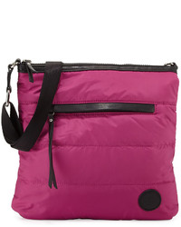 Пурпурная нейлоновая сумка через плечо
