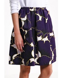 Пурпурная пышная юбка от Jil Sander Navy