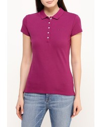 Женская пурпурная рубашка поло от Tommy Hilfiger