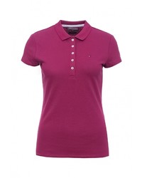 Женская пурпурная рубашка поло от Tommy Hilfiger