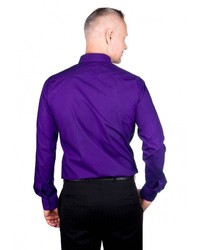 Мужская пурпурная рубашка с длинным рукавом от GREG