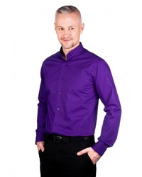 Мужская пурпурная рубашка с длинным рукавом от GREG