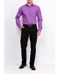 Мужская пурпурная рубашка с длинным рукавом от GREG