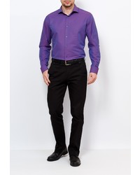 Мужская пурпурная рубашка с длинным рукавом от GREG
