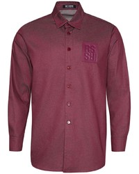 Мужская пурпурная рубашка с длинным рукавом от Raf Simons