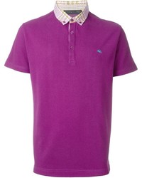 Пурпурная футболка-поло