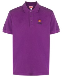Мужская пурпурная футболка-поло с принтом от Kenzo