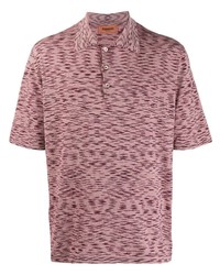 Мужская пурпурная футболка-поло с принтом от Missoni