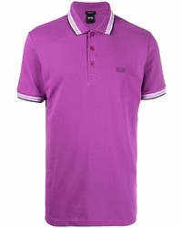 Мужская пурпурная футболка-поло от BOSS