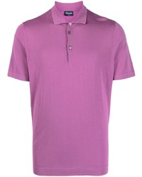 Мужская пурпурная футболка-поло от Drumohr