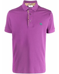 Мужская пурпурная футболка-поло от Etro