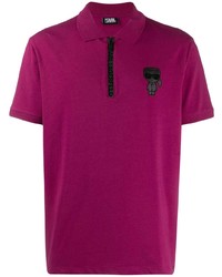 Мужская пурпурная футболка-поло от Karl Lagerfeld