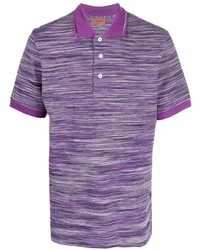 Мужская пурпурная футболка-поло от Missoni