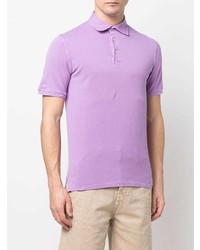 Мужская пурпурная футболка-поло от Fedeli