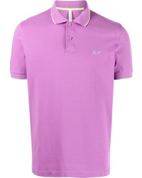 Мужская пурпурная футболка-поло от Sun 68