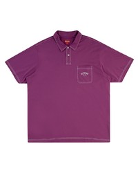Мужская пурпурная футболка-поло от Supreme
