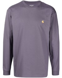 Мужская пурпурная футболка с длинным рукавом от Carhartt WIP
