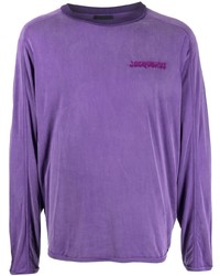 Мужская пурпурная футболка с длинным рукавом от Jacquemus