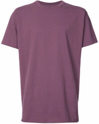 Пурпурная футболка с круглым вырезом