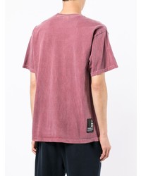 Мужская пурпурная футболка с круглым вырезом с принтом от Blood Brother