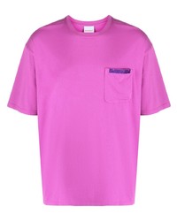 Мужская пурпурная футболка с круглым вырезом с принтом от BLUEMARBLE