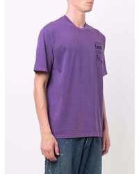 Мужская пурпурная футболка с круглым вырезом с принтом от Mauna Kea