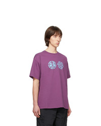 Мужская пурпурная футболка с круглым вырезом с принтом от Rassvet