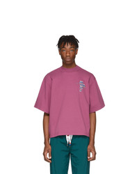 Мужская пурпурная футболка с круглым вырезом с принтом от Reebok By Pyer Moss