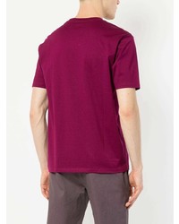 Мужская пурпурная футболка с круглым вырезом с принтом от D'urban
