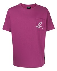 Мужская пурпурная футболка с круглым вырезом с принтом от SPORT b. by agnès b.