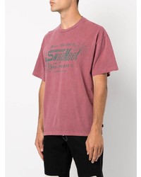 Мужская пурпурная футболка с круглым вырезом с принтом от HONOR THE GIFT