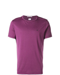 Мужская пурпурная футболка с круглым вырезом от CP Company