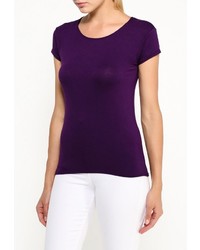 Женская пурпурная футболка с круглым вырезом от Influence