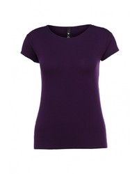 Женская пурпурная футболка с круглым вырезом от Influence