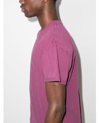 Мужская пурпурная футболка с круглым вырезом от Les Tien