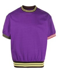 Мужская пурпурная футболка с круглым вырезом от Jacquemus