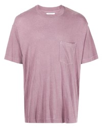 Мужская пурпурная футболка с круглым вырезом от John Elliott