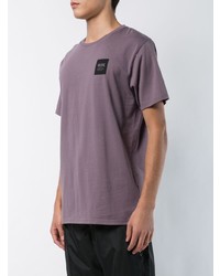 Мужская пурпурная футболка с круглым вырезом от Wood Wood