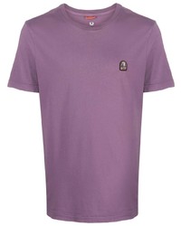 Мужская пурпурная футболка с круглым вырезом от Parajumpers