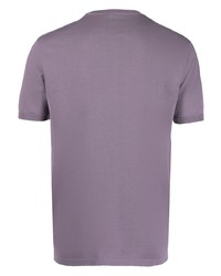 Мужская пурпурная футболка с круглым вырезом от Aspesi