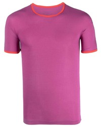 Мужская пурпурная футболка с круглым вырезом от Sunnei