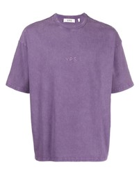 Мужская пурпурная футболка с круглым вырезом от YOUNG POETS