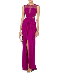 Пурпурное вечернее платье