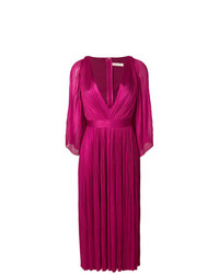 Пурпурное вечернее платье со складками от Maria Lucia Hohan
