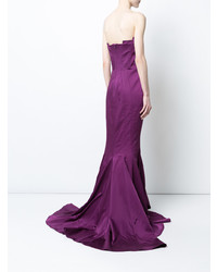 Пурпурное вечернее платье от Zac Zac Posen
