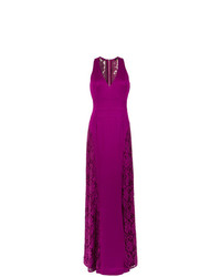 Пурпурное кружевное вечернее платье от Tufi Duek