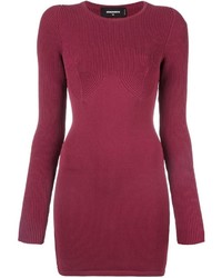 Пурпурное облегающее платье от Dsquared2