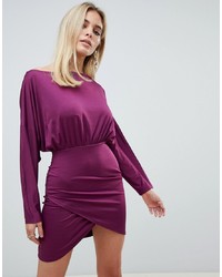 Пурпурное облегающее платье от PrettyLittleThing